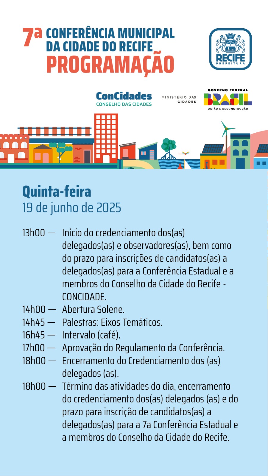 Programação 7ª Conferência - QUINTA