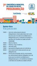 Programação 7ª Conferência - QUINTA